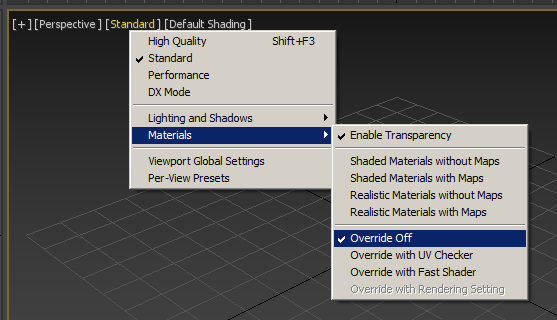 viewportmaterialoverride